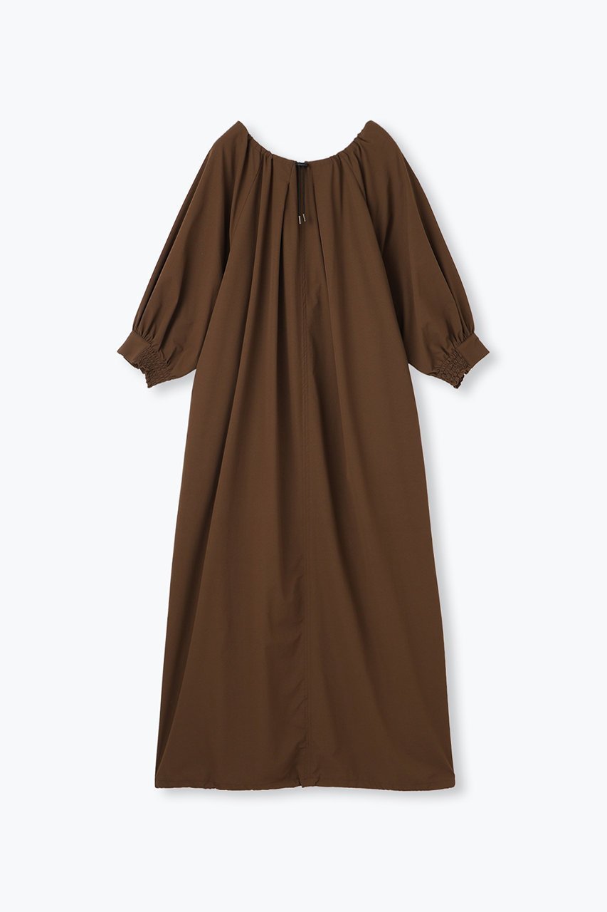 【レリル/lelill】の【EC店舗限定】アジャスタブルサックOP インテリア・キッズ・メンズ・レディースファッション・服の通販 founy(ファニー) 　ファッション　Fashion　レディースファッション　Fashion for Women　ワンピース　Dresses　チュニック　Tunic Tops & Dresses　シャーリング　Shirring, Ruched　タフタ　Taffeta, Structured Fabric　チュニック　Tunic, Long Top　夏　Summer　ブラウン|ID: prp329100004547660 ipo3291000000035930108