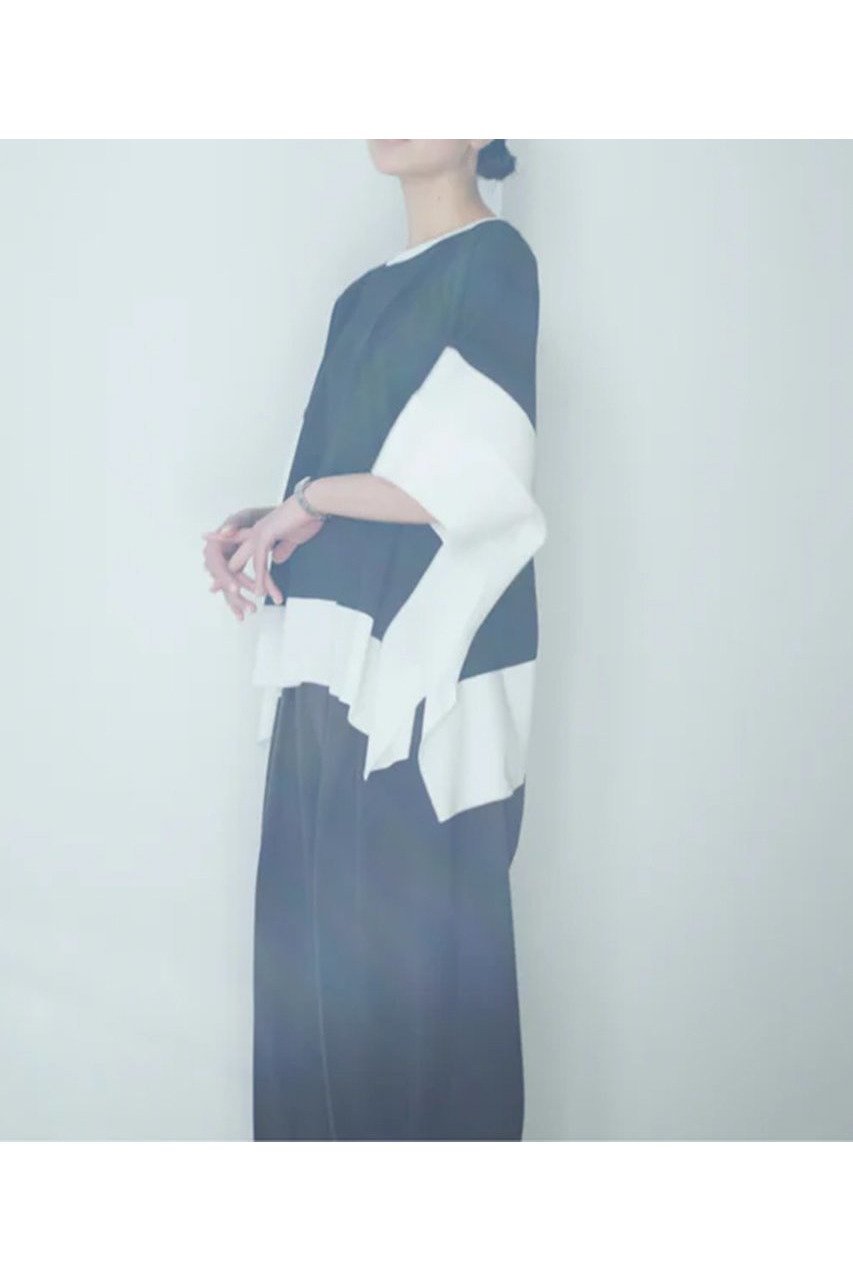 【レリル/lelill】のハイテクバイカラーケープ 人気、トレンドファッション・服の通販 founy(ファニー) 　ファッション　Fashion　レディースファッション　WOMEN　トップス・カットソー　Tops/Tshirt　シャツ/ブラウス　Shirts/Blouses　ロング / Tシャツ　T-Shirts　カットソー　Cut and Sewn　ショート　Short　スリーブ　Sleeve　ワイド　Wide　夏　Summer　NEW・新作・新着・新入荷　New Arrivals　軽量　Lightweight　other-6|ID: prp329100004547661 ipo3291000000032137452