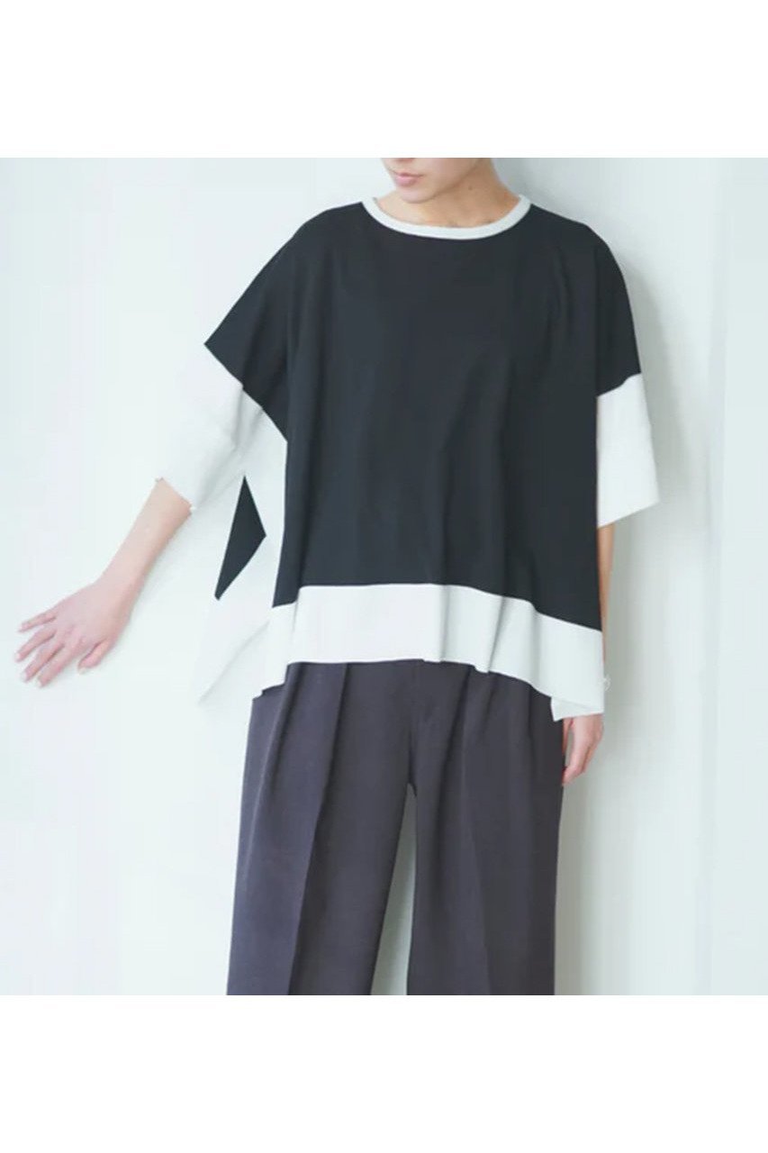 【レリル/lelill】のハイテクバイカラーケープ 人気、トレンドファッション・服の通販 founy(ファニー) 　ファッション　Fashion　レディースファッション　WOMEN　トップス・カットソー　Tops/Tshirt　シャツ/ブラウス　Shirts/Blouses　ロング / Tシャツ　T-Shirts　カットソー　Cut and Sewn　ショート　Short　スリーブ　Sleeve　ワイド　Wide　夏　Summer　NEW・新作・新着・新入荷　New Arrivals　軽量　Lightweight　other-7|ID: prp329100004547661 ipo3291000000032137453
