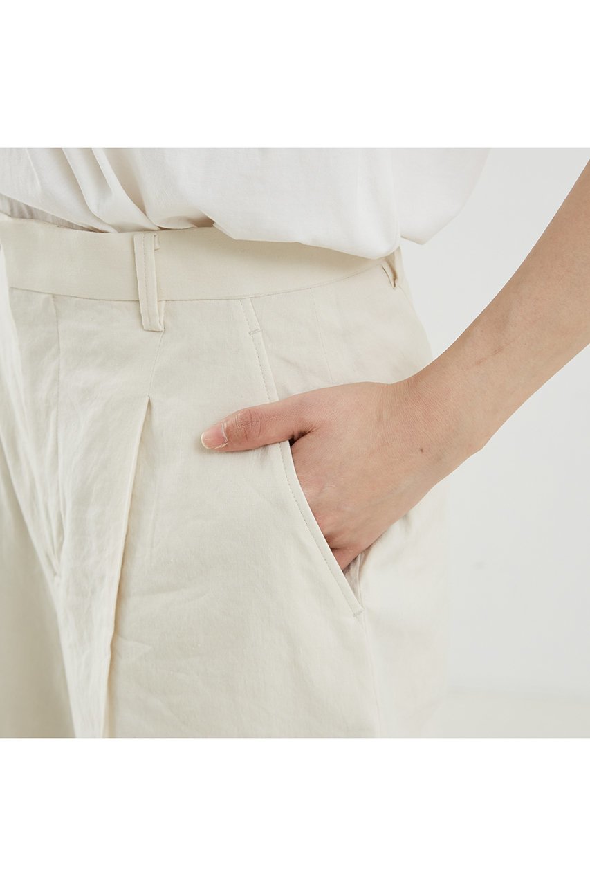 【デザイン ワークス/DESIGN WORKS】のリネンヴィスコースハイウエストハーフパンツ 人気、トレンドファッション・服の通販 founy(ファニー) 　ファッション　Fashion　レディースファッション　Fashion for Women　パンツ　Pants & Trousers　ショートパンツ・ハーフパンツ　High-Waisted & Relaxed Shorts　サマー　Summer, Summer Style　ショート　Short, Short Length　ストレッチ　Stretch, Stretchy Fabric　ハーフ　Half, Half-Length　フロント　Front, Front Design　リネン　Linen, Linen Fabric　エレガント 上品　Elegant　other-5|ID: prp329100004547664 ipo3291000000035629292