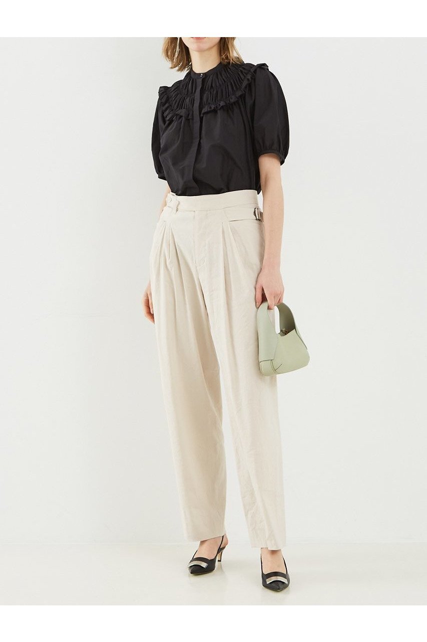 【デザイン ワークス/DESIGN WORKS】のコットンシルクローンシャーリングシャツ 人気、トレンドファッション・服の通販 founy(ファニー) 　ファッション　Fashion　レディースファッション　WOMEN　トップス・カットソー　Tops/Tshirt　シャツ/ブラウス　Shirts/Blouses　エアリー　Airy　ギャザー　Gather　シャーリング　Shirring　ショート　Short　シルク　Silk　スリーブ　Sleeve　バランス　Balance　フェミニン　Feminine　マニッシュ　Mannish　エレガント 上品　Elegant　NEW・新作・新着・新入荷　New Arrivals　other-8|ID: prp329100004547665 ipo3291000000032137486