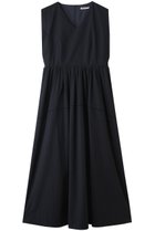 【デザイン ワークス/DESIGN WORKS】のコットンサブレVネックノースリーブワンピース ネイビー|ID: prp329100004547666 ipo3291000000032977757