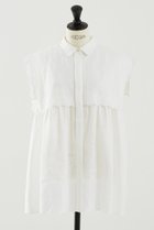 【デザイン ワークス/DESIGN WORKS】のリネンスカラップノースリーブシャツ ホワイト|ID: prp329100004547667 ipo3291000000036393488