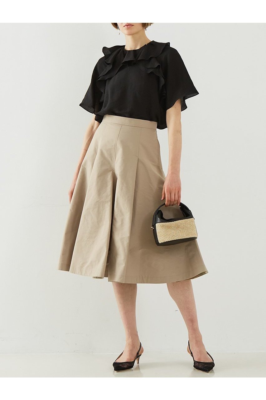 【デザイン ワークス/DESIGN WORKS】のラッフルブラウス 人気、トレンドファッション・服の通販 founy(ファニー) 　ファッション　Fashion　レディースファッション　WOMEN　トップス・カットソー　Tops/Tshirt　シャツ/ブラウス　Shirts/Blouses　ショート　Short　シンプル　Simple　スリーブ　Sleeve　ボトム　Bottom　夏　Summer　NEW・新作・新着・新入荷　New Arrivals　春　Spring　S/S・春夏　Ss・Spring/Summer　other-2|ID: prp329100004547668 ipo3291000000032137506