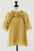 【デザイン ワークス/DESIGN WORKS】のラッフルブラウス イエロー|ID:prp329100004547668