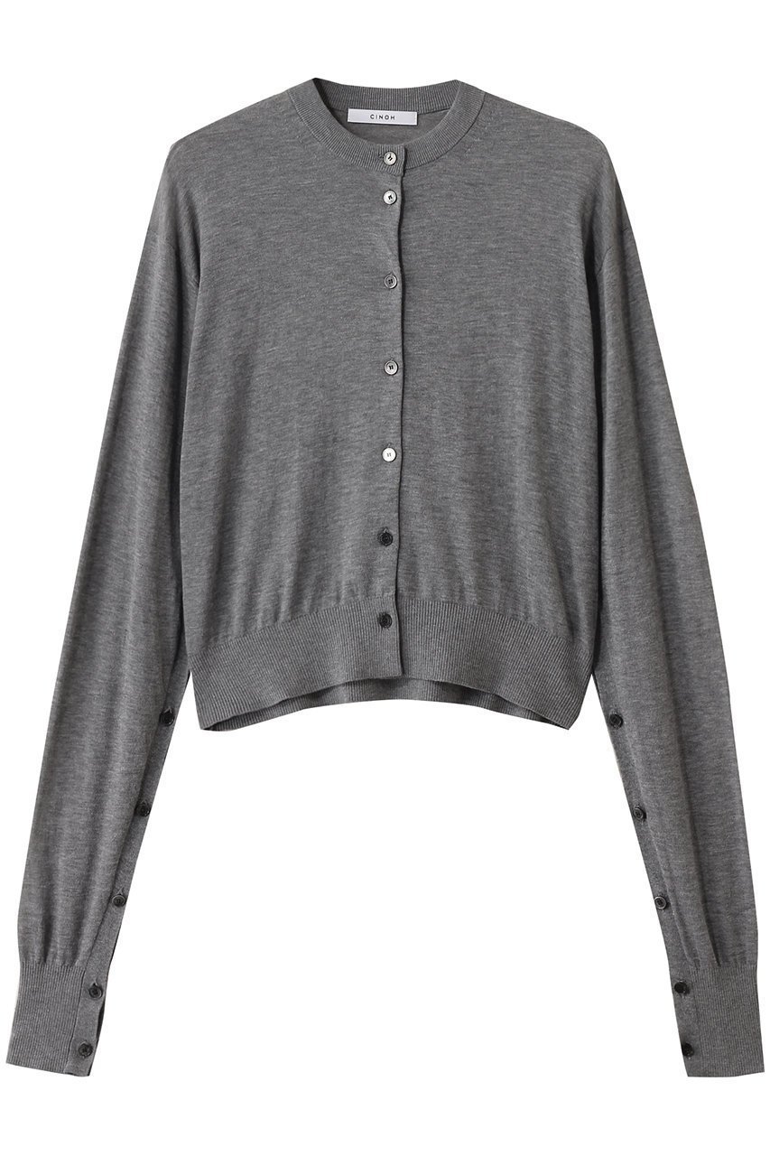 【チノ/CINOH】のコットン2way カーディガン インテリア・キッズ・メンズ・レディースファッション・服の通販 founy(ファニー) 　ファッション　Fashion　レディースファッション　WOMEN　トップス・カットソー　Tops/Tshirt　ニット　Knit Tops　カーディガン　Cardigans　カーディガン　Cardigan　エレガント 上品　Elegant　定番　Standard　NEW・新作・新着・新入荷　New Arrivals　チャコールグレー|ID: prp329100004547672 ipo3291000000032137528