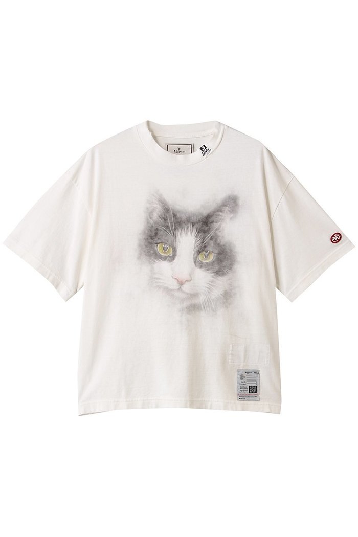 【メゾン ミハラヤスヒロ/Maison MIHARA YASUHIRO】のCAT プリントTシャツ インテリア・キッズ・メンズ・レディースファッション・服の通販 founy(ファニー) https://founy.com/ ファッション Fashion レディースファッション Fashion for Women トップス・カットソー Cut & Sew Tops シャツ・ブラウス・オフィスカジュアル Elegant Blouses & Button-Ups ロングTシャツ・Tシャツ Longline T-Shirts & Tees カットソー・ベーシックTシャツ Cut-and-Sewn Tops / Stretch Tees & Basics ショート Short, Short Length スリーブ Sleeve, Long Sleeve / Short Sleeve バランス Balance, Style Balance プリント Print, Printed Pattern |ID: prp329100004547673 ipo3291000000032808348