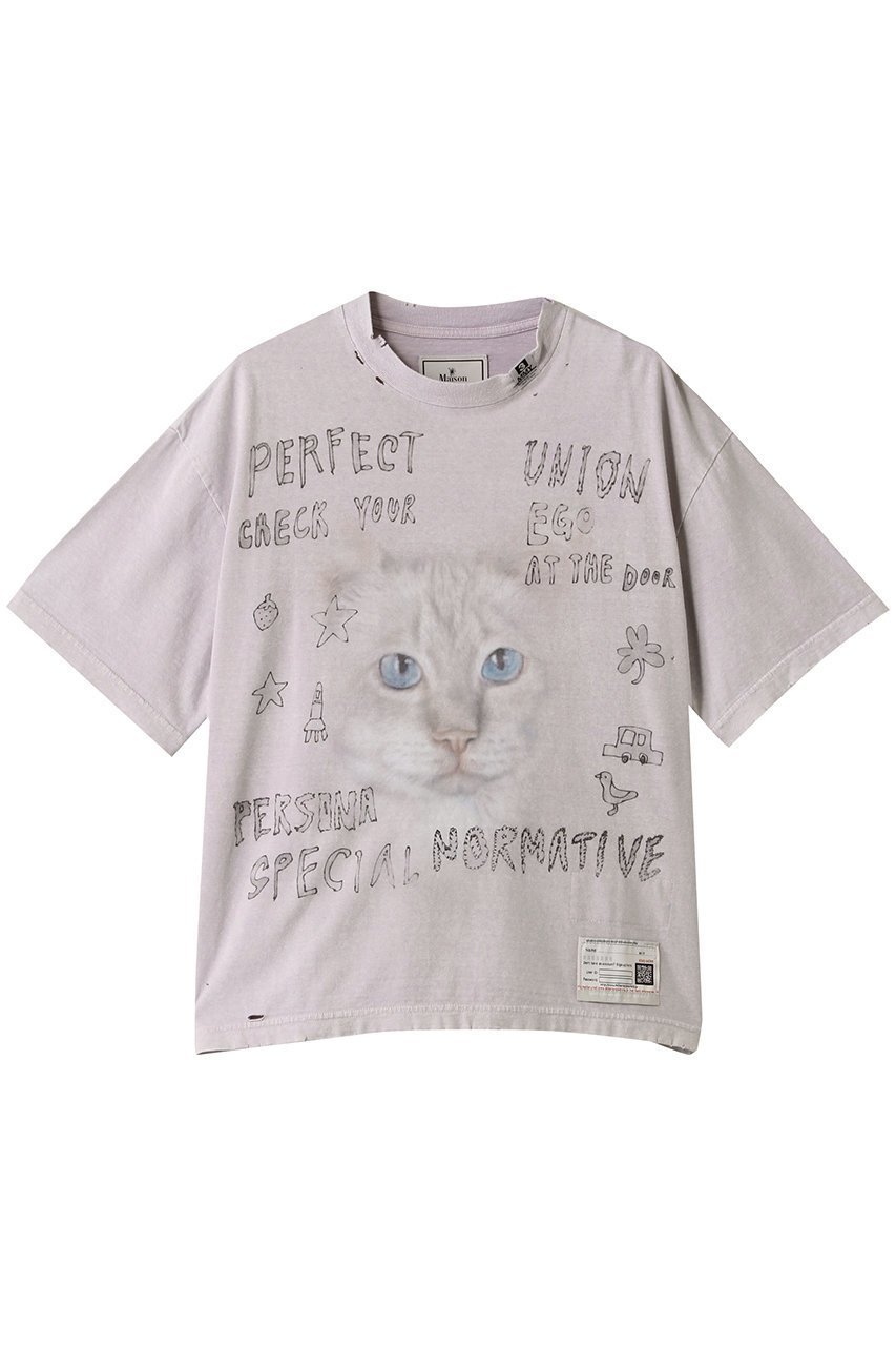 【メゾン ミハラヤスヒロ/Maison MIHARA YASUHIRO】のBLEACHED Tシャツ インテリア・キッズ・メンズ・レディースファッション・服の通販 founy(ファニー) 　ファッション　Fashion　レディースファッション　WOMEN　トップス・カットソー　Tops/Tshirt　シャツ/ブラウス　Shirts/Blouses　ロング / Tシャツ　T-Shirts　カットソー　Cut and Sewn　ショート　Short　スリーブ　Sleeve　ブリーチ　Bleach　モチーフ　Motif　NEW・新作・新着・新入荷　New Arrivals　ピンク|ID: prp329100004547674 ipo3291000000032137545