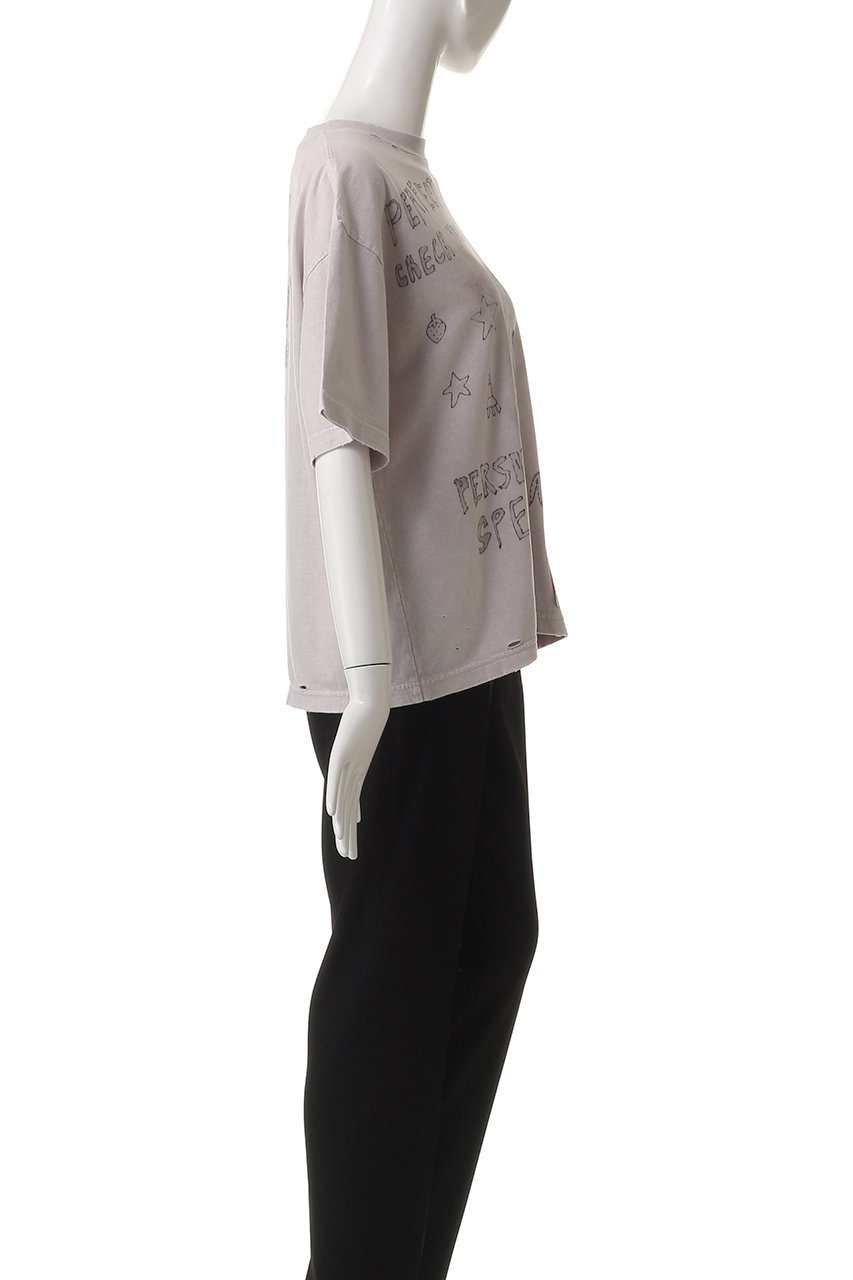 【メゾン ミハラヤスヒロ/Maison MIHARA YASUHIRO】のBLEACHED Tシャツ 人気、トレンドファッション・服の通販 founy(ファニー) 　ファッション　Fashion　レディースファッション　WOMEN　トップス・カットソー　Tops/Tshirt　シャツ/ブラウス　Shirts/Blouses　ロング / Tシャツ　T-Shirts　カットソー　Cut and Sewn　ショート　Short　スリーブ　Sleeve　ブリーチ　Bleach　モチーフ　Motif　NEW・新作・新着・新入荷　New Arrivals　other-3|ID: prp329100004547674 ipo3291000000032137547