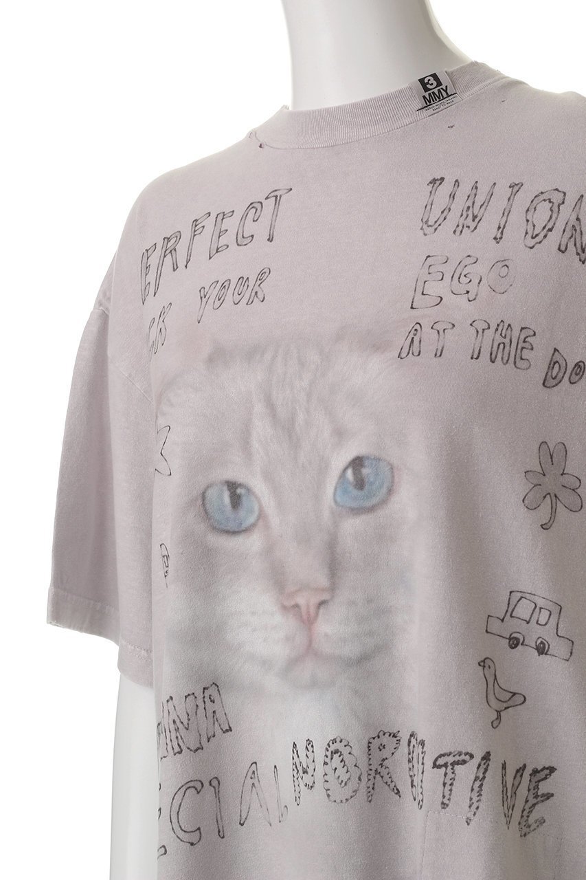 【メゾン ミハラヤスヒロ/Maison MIHARA YASUHIRO】のBLEACHED Tシャツ 人気、トレンドファッション・服の通販 founy(ファニー) 　ファッション　Fashion　レディースファッション　WOMEN　トップス・カットソー　Tops/Tshirt　シャツ/ブラウス　Shirts/Blouses　ロング / Tシャツ　T-Shirts　カットソー　Cut and Sewn　ショート　Short　スリーブ　Sleeve　ブリーチ　Bleach　モチーフ　Motif　NEW・新作・新着・新入荷　New Arrivals　other-5|ID: prp329100004547674 ipo3291000000032137549