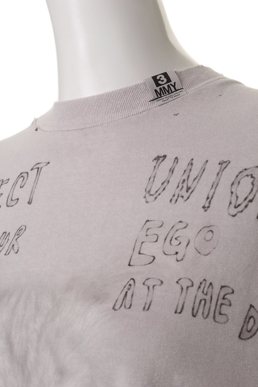 【メゾン ミハラヤスヒロ/Maison MIHARA YASUHIRO】のBLEACHED Tシャツ 人気、トレンドファッション・服の通販 founy(ファニー) 　ファッション　Fashion　レディースファッション　WOMEN　トップス・カットソー　Tops/Tshirt　シャツ/ブラウス　Shirts/Blouses　ロング / Tシャツ　T-Shirts　カットソー　Cut and Sewn　ショート　Short　スリーブ　Sleeve　ブリーチ　Bleach　モチーフ　Motif　NEW・新作・新着・新入荷　New Arrivals　other-6|ID: prp329100004547674 ipo3291000000032137550
