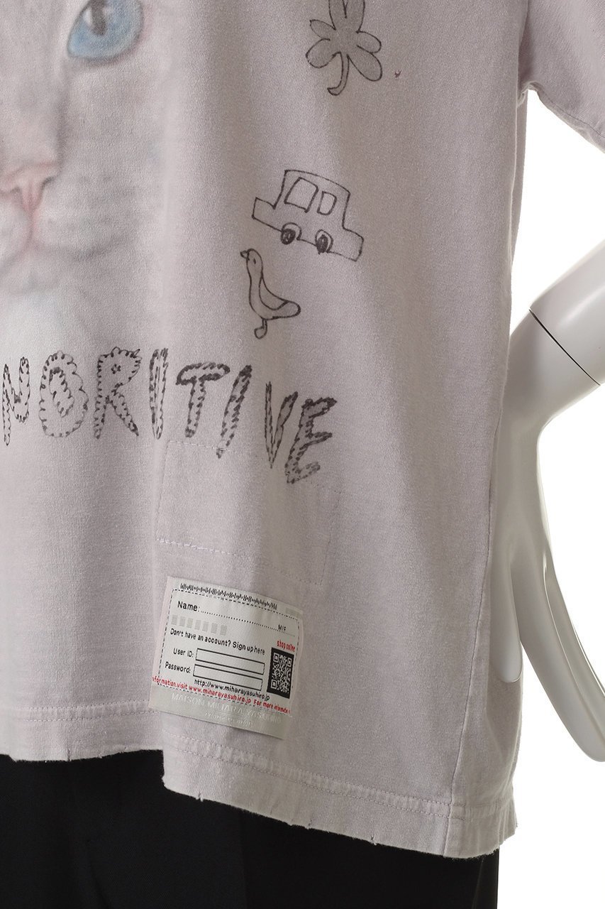 【メゾン ミハラヤスヒロ/Maison MIHARA YASUHIRO】のBLEACHED Tシャツ 人気、トレンドファッション・服の通販 founy(ファニー) 　ファッション　Fashion　レディースファッション　WOMEN　トップス・カットソー　Tops/Tshirt　シャツ/ブラウス　Shirts/Blouses　ロング / Tシャツ　T-Shirts　カットソー　Cut and Sewn　ショート　Short　スリーブ　Sleeve　ブリーチ　Bleach　モチーフ　Motif　NEW・新作・新着・新入荷　New Arrivals　other-7|ID: prp329100004547674 ipo3291000000032137551
