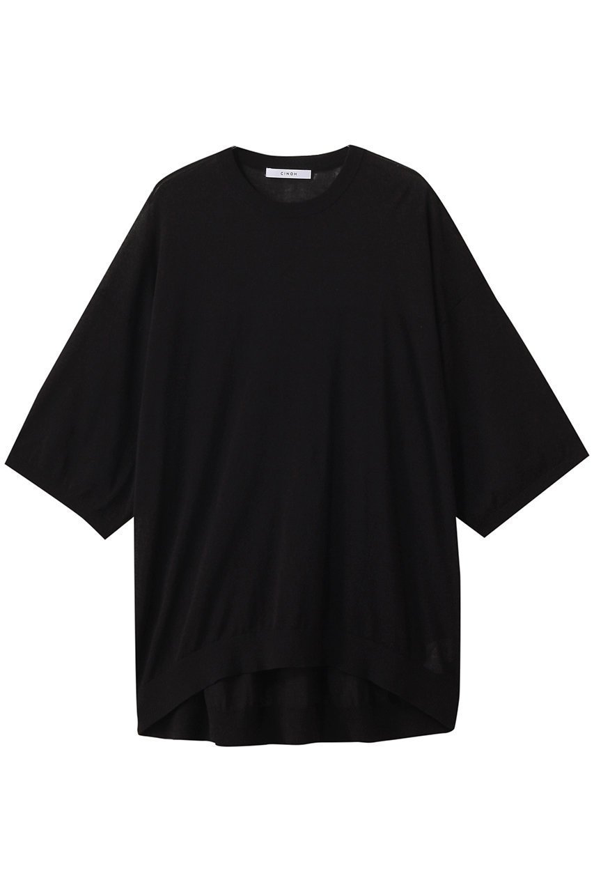 【チノ/CINOH】のコットン ビッグニット Tシャツ 人気、トレンドファッション・服の通販 founy(ファニー) 　ファッション　Fashion　レディースファッション　WOMEN　トップス・カットソー　Tops/Tshirt　ニット　Knit Tops　シャツ/ブラウス　Shirts/Blouses　ロング / Tシャツ　T-Shirts　プルオーバー　Pullover　おすすめ　Recommend　スキニーデニム　Skinny Denim　ビッグ　Big　ワイド　Wide　今夏　Summer　今季　This Season　夏　Summer　NEW・新作・新着・新入荷　New Arrivals　 other-1|ID: prp329100004547679 ipo3291000000032137585