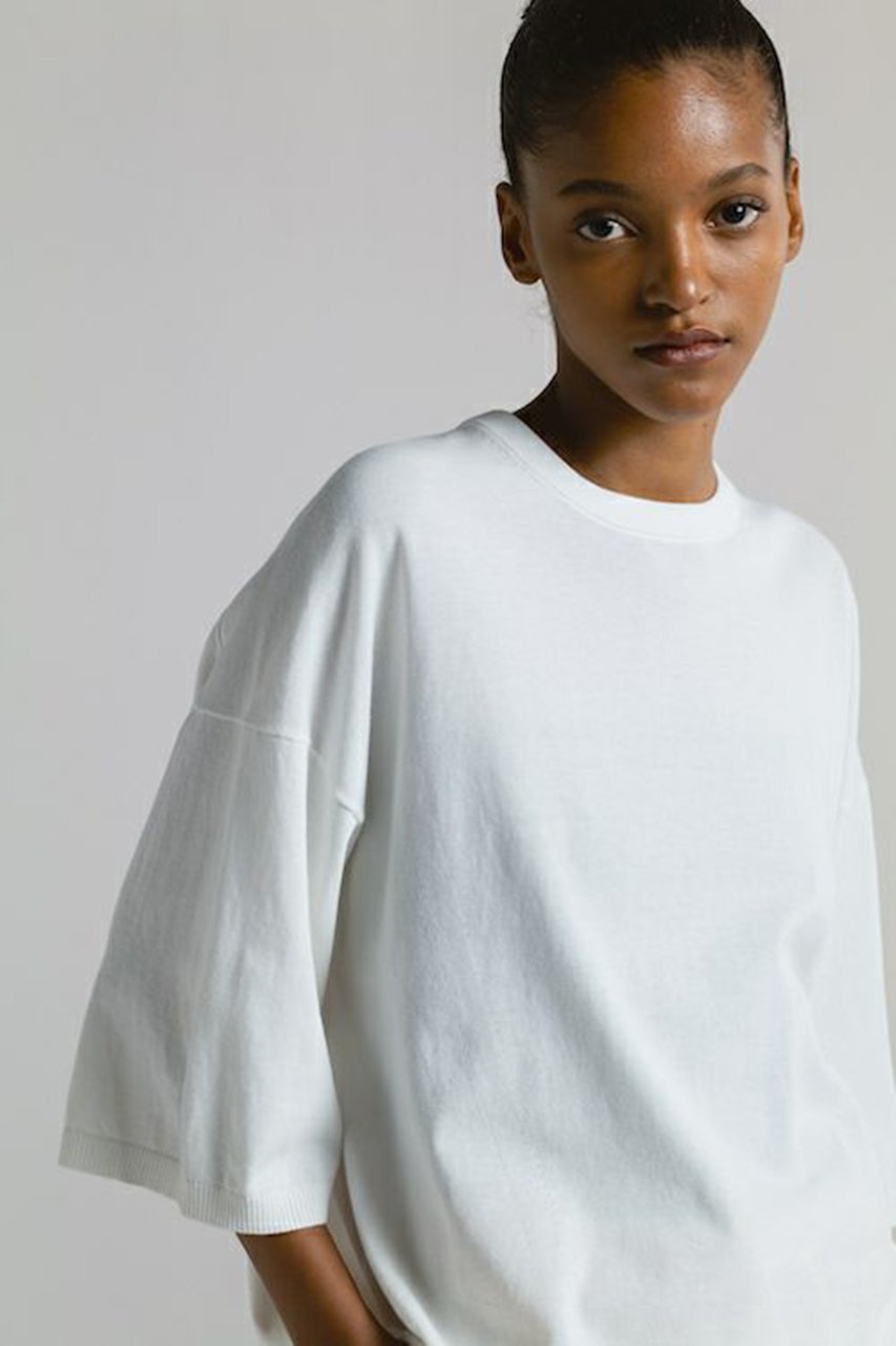 【チノ/CINOH】のコットン ビッグニット Tシャツ 人気、トレンドファッション・服の通販 founy(ファニー) 　ファッション　Fashion　レディースファッション　Fashion for Women　トップス・カットソー　Cut & Sew Tops　ニット　Knit Tops & Sweaters　シャツ・ブラウス・オフィスカジュアル　Elegant Blouses & Button-Ups　ロングTシャツ・Tシャツ　Longline T-Shirts & Tees　カジュアルプルオーバー・ニットトップス　Pullovers & Knit Tops / Casual Pullovers　おすすめ　Recommended / Our Picks　スキニーデニム　Skinny Jeans, Slim Jeans　ビッグ　Big, Oversized　ワイド　Wide, Wide Fit　今夏　This Summer　今季　This Season, Current Season　夏　Summer　other-6|ID: prp329100004547679 ipo3291000000032808317