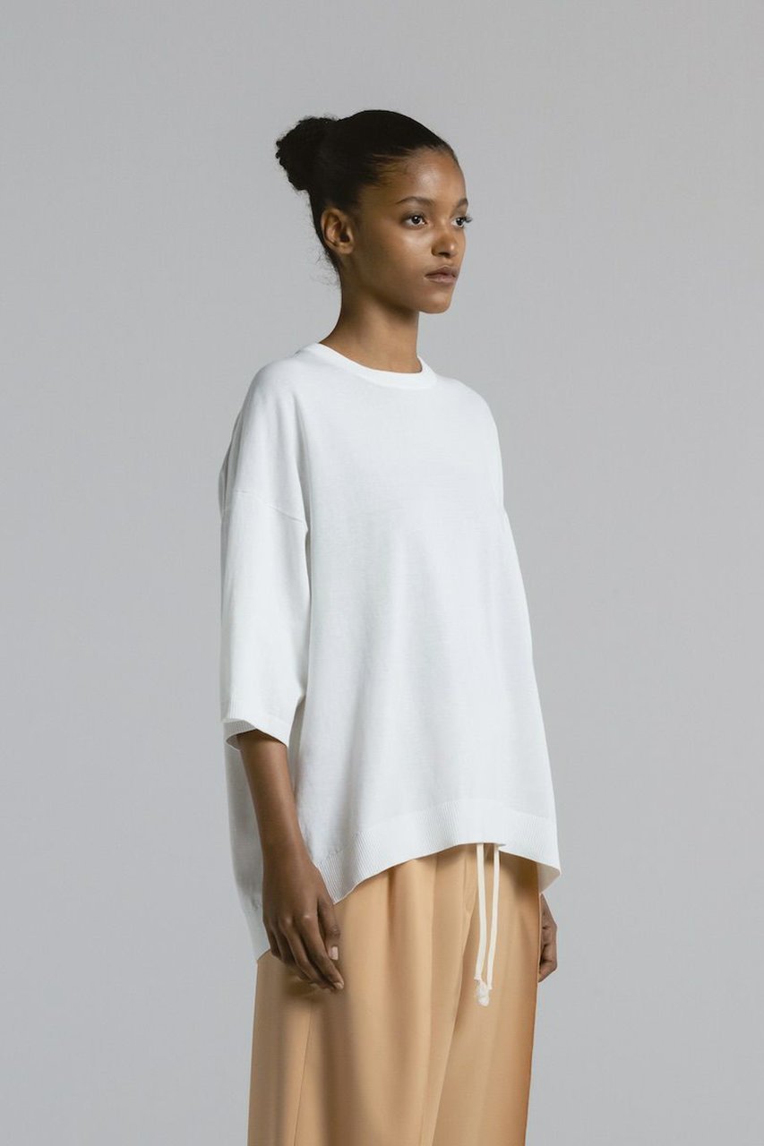 【チノ/CINOH】のコットン ビッグニット Tシャツ 人気、トレンドファッション・服の通販 founy(ファニー) 　ファッション　Fashion　レディースファッション　Fashion for Women　トップス・カットソー　Cut & Sew Tops　ニット　Knit Tops & Sweaters　シャツ・ブラウス・オフィスカジュアル　Elegant Blouses & Button-Ups　ロングTシャツ・Tシャツ　Longline T-Shirts & Tees　カジュアルプルオーバー・ニットトップス　Pullovers & Knit Tops / Casual Pullovers　おすすめ　Recommended / Our Picks　スキニーデニム　Skinny Jeans, Slim Jeans　ビッグ　Big, Oversized　ワイド　Wide, Wide Fit　今夏　This Summer　今季　This Season, Current Season　夏　Summer　other-8|ID: prp329100004547679 ipo3291000000032808319
