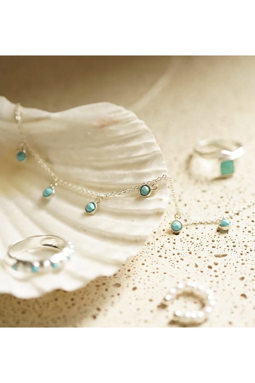 【デイジー ロンドン/DAISY LONDON】のTurquoise Charm ネックレス 人気、トレンドファッション・服の通販 founy(ファニー) 　ファッション　Fashion　レディースファッション　Fashion for Women　ジュエリー　Jewelry　ネックレス　Necklaces & Pendants　おすすめ　Recommended / Our Picks　エスニック　Ethnic Style　シルバー　Silver, Metallic Silver　ターコイズ　Turquoise, Blue-Green　チェーン　Chain, Chain Strap　ネックレス　Necklace, Pendant Necklace　other-7|ID: prp329100004547680 ipo3291000000036027234