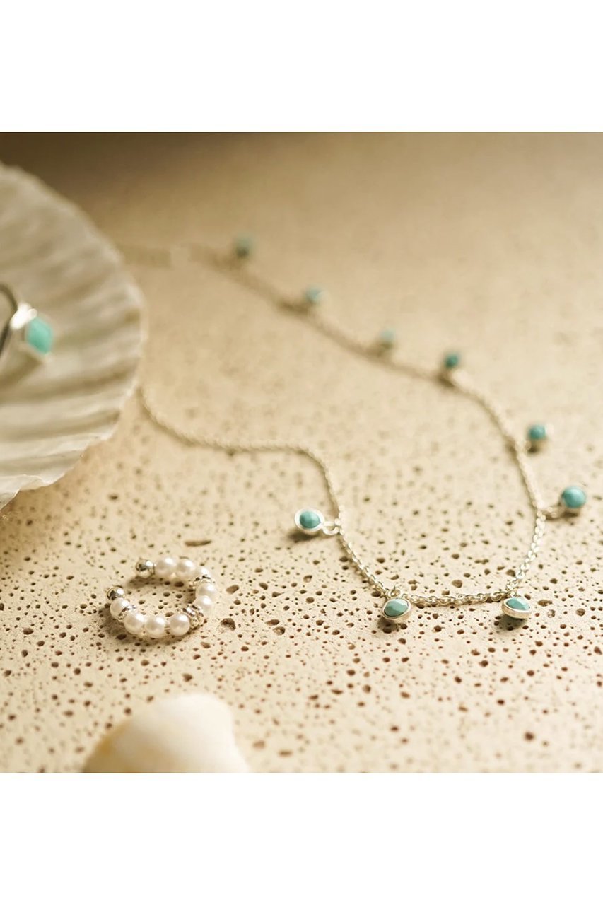 【デイジー ロンドン/DAISY LONDON】のTurquoise Charm ネックレス 人気、トレンドファッション・服の通販 founy(ファニー) 　ファッション　Fashion　レディースファッション　Fashion for Women　ジュエリー　Jewelry　ネックレス　Necklaces & Pendants　おすすめ　Recommended / Our Picks　エスニック　Ethnic Style　シルバー　Silver, Metallic Silver　ターコイズ　Turquoise, Blue-Green　チェーン　Chain, Chain Strap　ネックレス　Necklace, Pendant Necklace　other-8|ID: prp329100004547680 ipo3291000000036027235