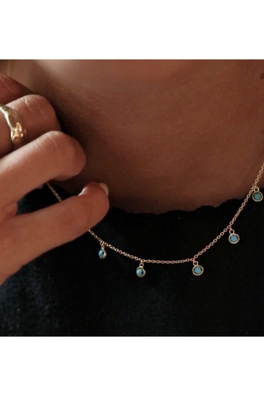 【デイジー ロンドン/DAISY LONDON】のTurquoise Charm ネックレス 人気、トレンドファッション・服の通販 founy(ファニー) 　ファッション　Fashion　レディースファッション　Fashion for Women　ジュエリー　Jewelry　ネックレス　Necklaces & Pendants　ターコイズ　Turquoise, Blue-Green　チェーン　Chain, Chain Strap　ネックレス　Necklace, Pendant Necklace　リュクス　Luxury, Elegant, High-End, Chic　other-7|ID: prp329100004547681 ipo3291000000032164514