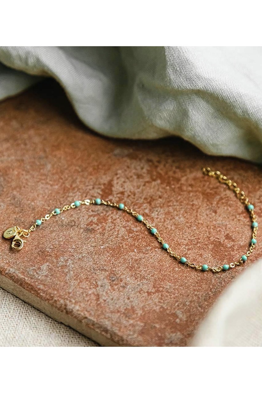 【デイジー ロンドン/DAISY LONDON】のTreasures Turquoise Beaded ブレスレット 人気、トレンドファッション・服の通販 founy(ファニー) 　ファッション　Fashion　レディースファッション　WOMEN　ジュエリー　Jewelry　ブレスレット　Bracelets　バングル　Bangles　おすすめ　Recommend　シンプル　Simple　チェーン　Chain　ブレスレット　Bracelet　ボックス　Box　ポーチ　Pouch　リゾート　Resort　夏　Summer　NEW・新作・新着・新入荷　New Arrivals　other-7|ID: prp329100004547683 ipo3291000000032164525