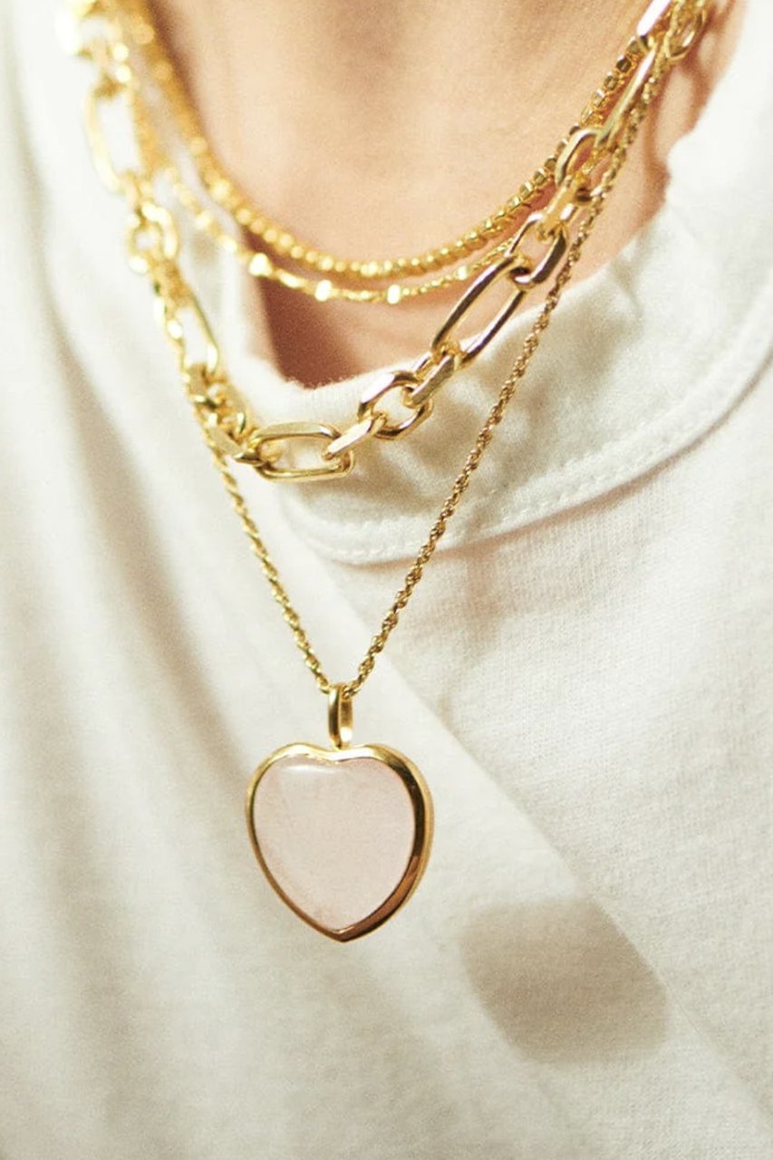 【デイジー ロンドン/DAISY LONDON】のBeloved Rose Quartz Heart ペンダント 人気、トレンドファッション・服の通販 founy(ファニー) 　ファッション　Fashion　レディースファッション　Fashion for Women　ジュエリー　Jewelry　チャーム　Charm, Pendant　other-2|ID: prp329100004547687 ipo3291000000035557225