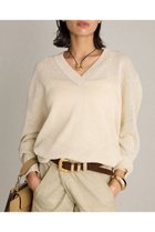【ブリル/BRILL】のリネンコットンVネックプルオーバーニット 人気、トレンドファッション・服の通販 founy(ファニー) ファッション Fashion レディースファッション WOMEN トップス・カットソー Tops/Tshirt ニット Knit Tops プルオーバー Pullover Vネック V-Neck パターン Pattern ホールガーメント Whole Garment リネン Linen 夏 Summer NEW・新作・新着・新入荷 New Arrivals thumbnail アイボリー|ID: prp329100004547701 ipo3291000000032137693