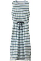 【スリー ドッツ/three dots】のハンプトン tee ドレス ライトブルーマルチ|ID: prp329100004547706 ipo3291000000036140450