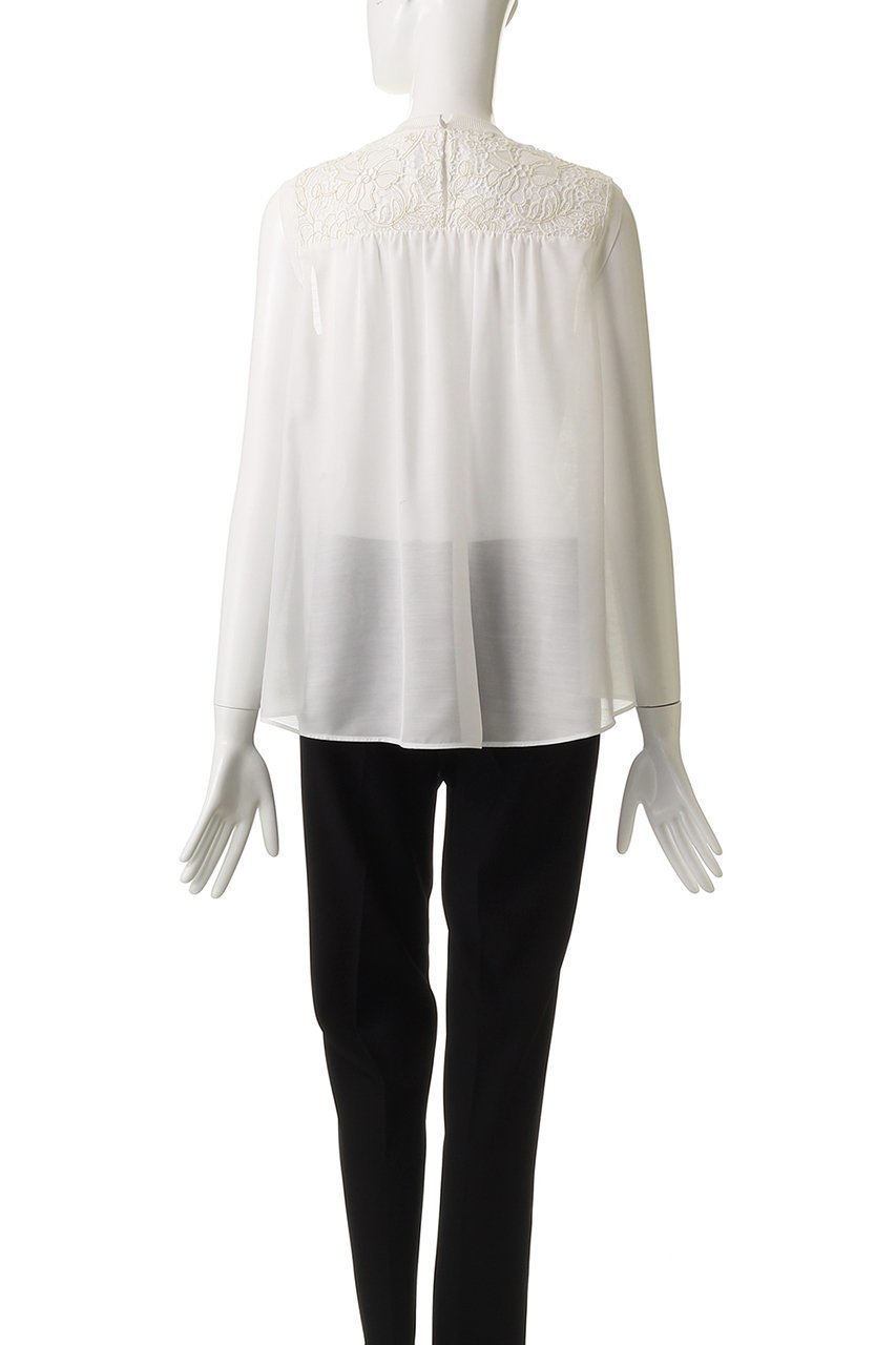 【アナイ/ANAYI】のケミカルレースフレアブラウス 人気、トレンドファッション・服の通販 founy(ファニー) 　ファッション　Fashion　レディースファッション　Fashion for Women　トップス・カットソー　Cut & Sew Tops　キャミソール&ノースリーブ　Camisoles & Sleeveless Tops　シャツ・ブラウス・オフィスカジュアル　Elegant Blouses & Button-Ups　エレガント 上品　Elegant　ギャザー　Gathered, Ruffled　ノースリーブ　Sleeveless, No-Sleeve　フェミニン　Feminine, Girly　フラワー　Flower, Floral　フレア　Flare, Flared　レース　Lace, Lace Fabric　other-4|ID: prp329100004547709 ipo3291000000036045775