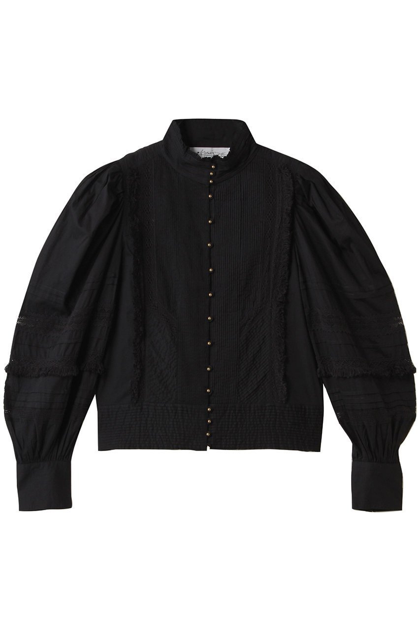 【カオス/Chaos】のエッサウィラブラウス インテリア・キッズ・メンズ・レディースファッション・服の通販 founy(ファニー) 　ファッション　Fashion　レディースファッション　WOMEN　トップス・カットソー　Tops/Tshirt　シャツ/ブラウス　Shirts/Blouses　スリーブ　Sleeve　デニム　Denim　フランス　France　ボトム　Bottom　レース　Race　ロング　Long　NEW・新作・新着・新入荷　New Arrivals　ブラック|ID: prp329100004547712 ipo3291000000032137775