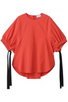 【エッセン ロートレアモン/ESSEN LAUTREAMONT】のバンピーコットンハーフスリーブブラウス 人気、トレンドファッション・服の通販 founy(ファニー) ファッション Fashion レディースファッション WOMEN トップス・カットソー Tops/Tshirt シャツ/ブラウス Shirts/Blouses ショート Short スリーブ Sleeve フェミニン Feminine リボン Ribbon NEW・新作・新着・新入荷 New Arrivals thumbnail レッド|ID: prp329100004547714 ipo3291000000032137787
