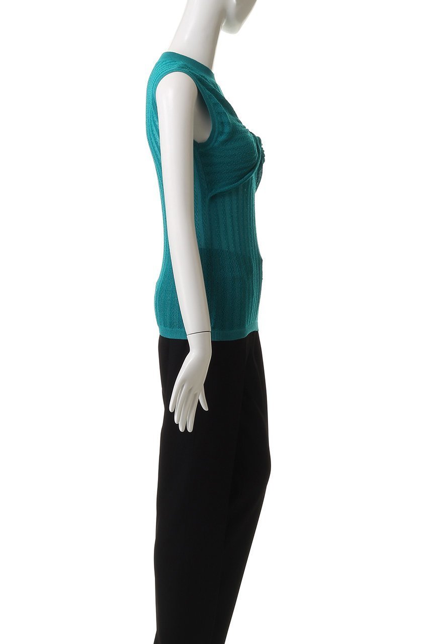 【アルアバイル/allureville】の【Loulou Willoughby】シシュウツイストリブプルオーバー 人気、トレンドファッション・服の通販 founy(ファニー) 　ファッション　Fashion　レディースファッション　Fashion for Women　トップス・カットソー　Cut & Sew Tops　ニット　Knit Tops & Sweaters　カジュアルプルオーバー・ニットトップス　Pullovers & Knit Tops / Casual Pullovers　サマー　Summer, Summer Style　シンプル　Simple, Minimal　ツイスト　Tweed, Tweed Fabric　ノースリーブ　Sleeveless, No-Sleeve　フロント　Front, Front Design　other-3|ID: prp329100004547716 ipo3291000000035847704