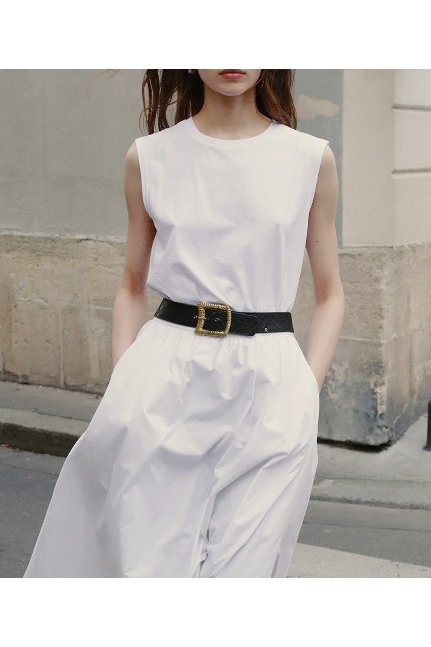 【レモンプレット/Lemonplet】のTIANA SLEEVELESS COTTON TOP 人気、トレンドファッション・服の通販 founy(ファニー) 　ファッション　Fashion　レディースファッション　Fashion for Women　トップス・カットソー　Cut & Sew Tops　キャミソール&ノースリーブ　Camisoles & Sleeveless Tops　シャツ・ブラウス・オフィスカジュアル　Elegant Blouses & Button-Ups　ロングTシャツ・Tシャツ　Longline T-Shirts & Tees　カットソー・ベーシックTシャツ　Cut-and-Sewn Tops / Stretch Tees & Basics　インナー　Innerwear　キャミソール　Camisole, Spaghetti Strap Top　サマー　Summer, Summer Style　ジャケット　Jacket, Outerwear　タンク　Tank Top, Sleeveless Top　ノースリーブ　Sleeveless, No-Sleeve　リラックス　Relax, Relaxed Fit　ワイド　Wide, Wide Fit　再入荷　Restock / Back in Stock　other-8|ID: prp329100004549109 ipo3291000000032685468