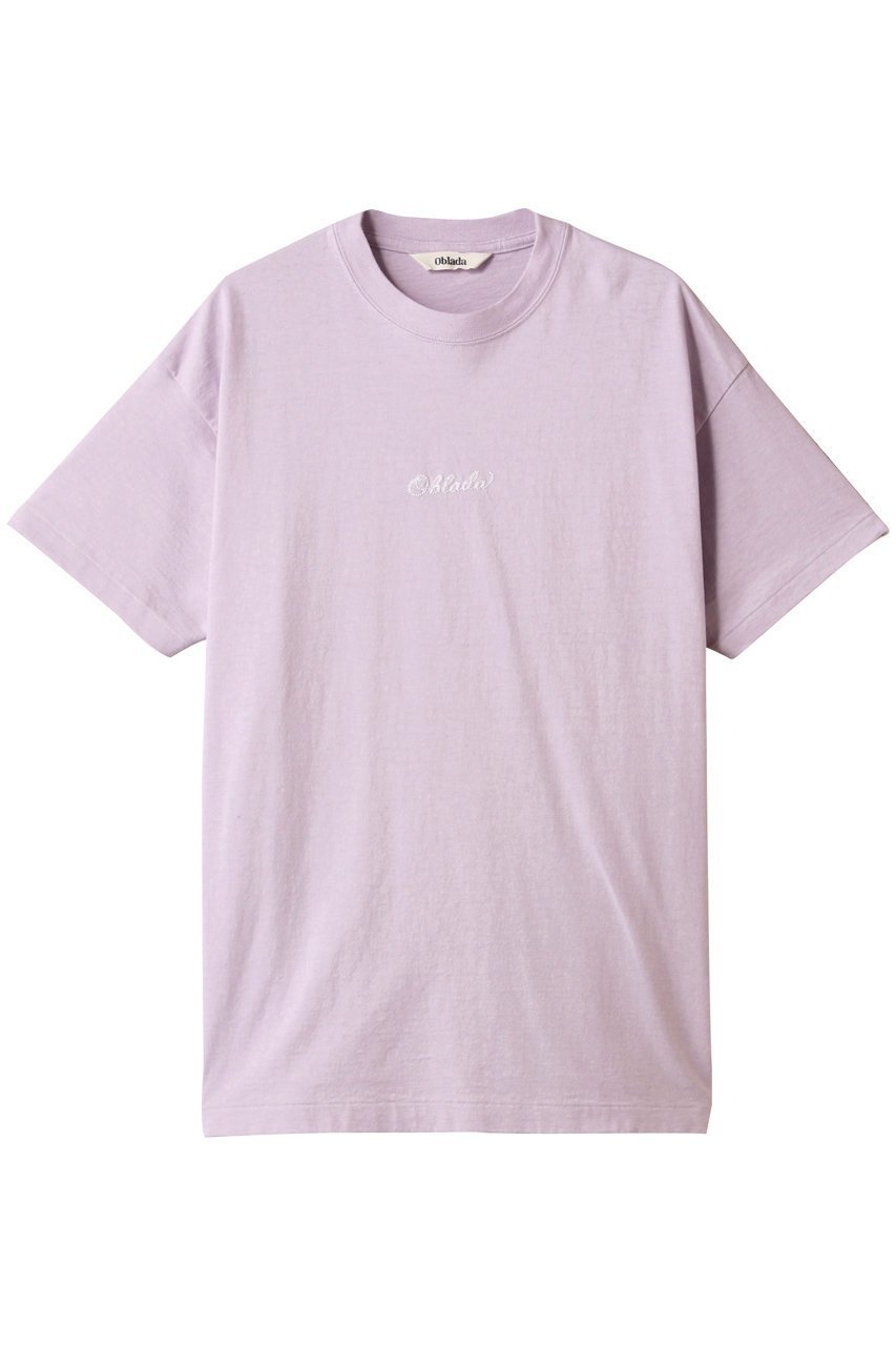 【オブラダ/Oblada】のエンブロイダリーTシャツ インテリア・キッズ・メンズ・レディースファッション・服の通販 founy(ファニー) 　ファッション　Fashion　レディースファッション　WOMEN　トップス・カットソー　Tops/Tshirt　シャツ/ブラウス　Shirts/Blouses　ロング / Tシャツ　T-Shirts　カットソー　Cut and Sewn　エンブロイダリー　Embroidery　ショート　Short　シンプル　Simple　スリーブ　Sleeve　トレンド　Trend　NEW・新作・新着・新入荷　New Arrivals　ラベンダー|ID: prp329100004549121 ipo3291000000032150788