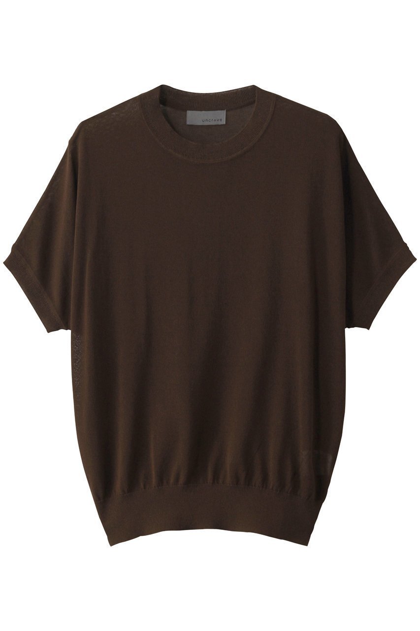 【アンクレイヴ/uncrave】のシアー ニットプルオーバー インテリア・キッズ・メンズ・レディースファッション・服の通販 founy(ファニー) 　ファッション　Fashion　レディースファッション　Fashion for Women　トップス・カットソー　Cut & Sew Tops　ニット　Knit Tops & Sweaters　カジュアルプルオーバー・ニットトップス　Pullovers & Knit Tops / Casual Pullovers　なめらか　Smooth, Silky Texture　シアー　Sheer, See-Through　シンプル　Simple, Minimal　ベーシック　Basic, Essential　今季　This Season, Current Season　夏　Summer　定番　Standard, Basic Item　ブラウン|ID: prp329100004549123 ipo3291000000032808368