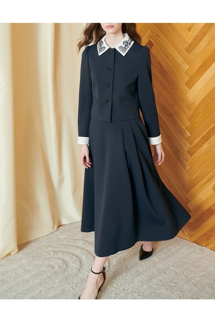 【コルコバード/CORCOVADO】のトリアセ スキューバニット フレアスカート 人気、トレンドファッション・服の通販 founy(ファニー) 　ファッション　Fashion　レディースファッション　WOMEN　スカート　Skirt　Aライン/フレアスカート　Flared A-Line Skirts　ロングスカート　Long Skirt　フレア　Flare　ロング　Long　エレガント 上品　Elegant　other-6|ID: prp329100004549137 ipo3291000000032150901