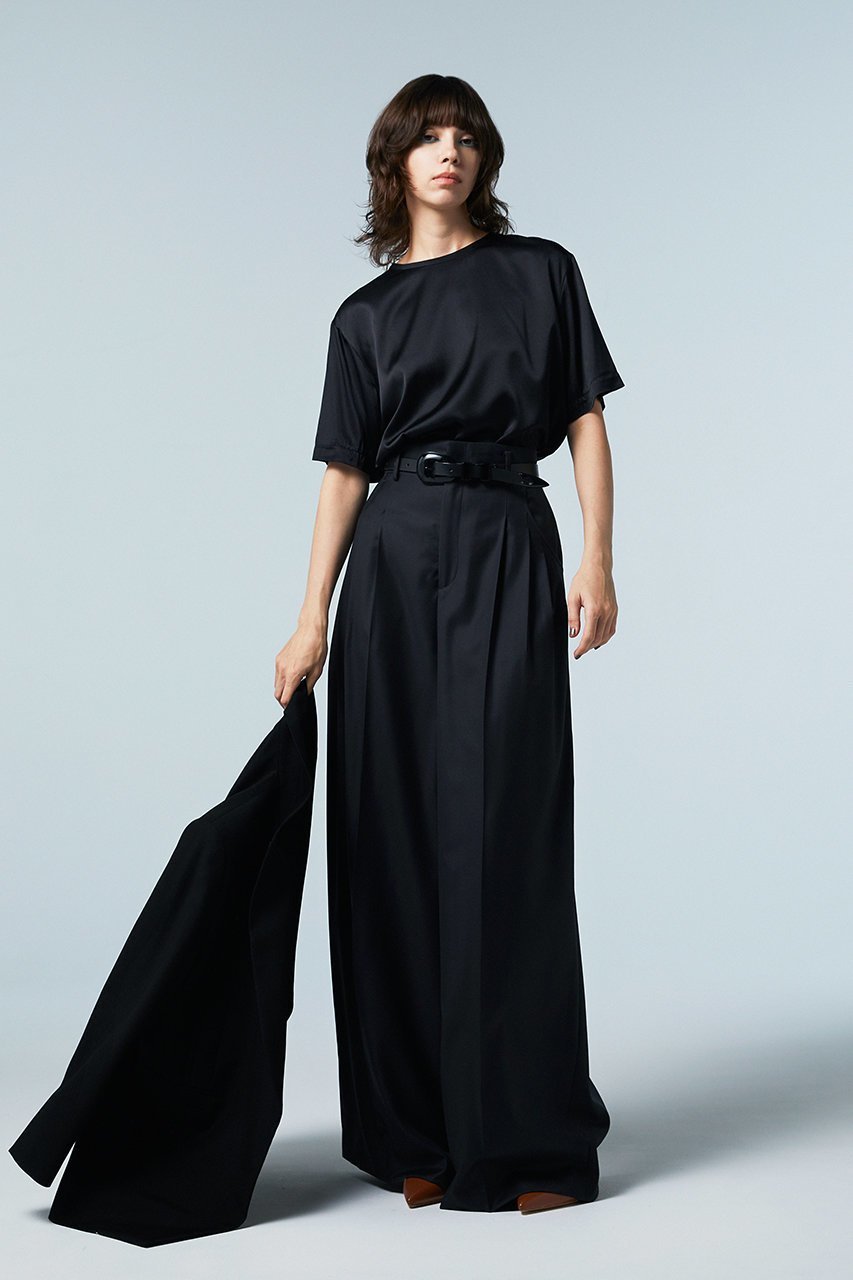 【オーヴィル/EAUVIRE】の3タックワイドパンツ 人気、トレンドファッション・服の通販 founy(ファニー) 　ファッション　Fashion　レディースファッション　WOMEN　パンツ　Pants　イタリア　Italy　エレガント 上品　Elegant　ツイル　Twill　再入荷　Restock/Back In Stock/Re Arrival　定番　Standard　other-8|ID: prp329100004549143 ipo3291000000032150945