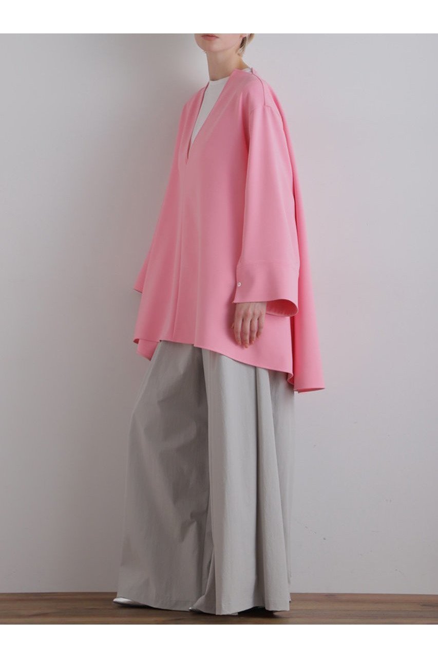 【ル フィル/LE PHIL】の2WAYダブルクロスブラウス 人気、トレンドファッション・服の通販 founy(ファニー) 　ファッション　Fashion　レディースファッション　WOMEN　トップス・カットソー　Tops/Tshirt　シャツ/ブラウス　Shirts/Blouses　コンパクト　Compact　スリーブ　Sleeve　バランス　Balance　リラックス　Relax　ロング　Long　other-2|ID: prp329100004549209 ipo3291000000032151522