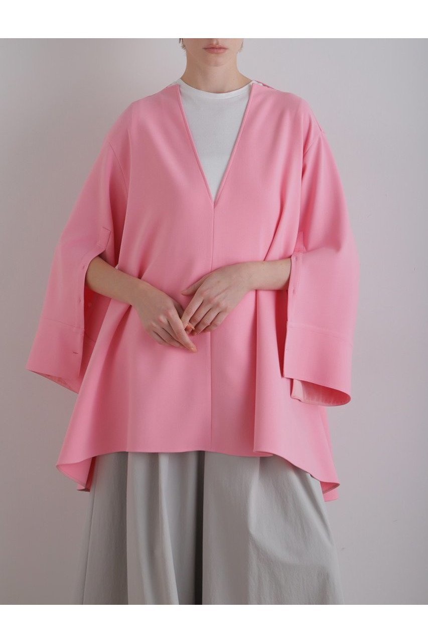 【ル フィル/LE PHIL】の2WAYダブルクロスブラウス 人気、トレンドファッション・服の通販 founy(ファニー) 　ファッション　Fashion　レディースファッション　WOMEN　トップス・カットソー　Tops/Tshirt　シャツ/ブラウス　Shirts/Blouses　コンパクト　Compact　スリーブ　Sleeve　バランス　Balance　リラックス　Relax　ロング　Long　other-3|ID: prp329100004549209 ipo3291000000032151523