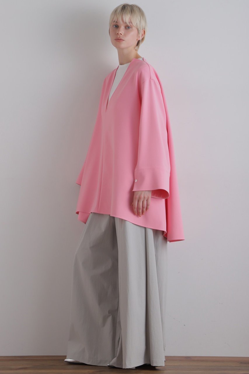 【ル フィル/LE PHIL】の2WAYダブルクロスブラウス 人気、トレンドファッション・服の通販 founy(ファニー) 　ファッション　Fashion　レディースファッション　Fashion for Women　トップス・カットソー　Cut & Sew Tops　シャツ・ブラウス・オフィスカジュアル　Elegant Blouses & Button-Ups　コンパクト　Compact, Small Size　スリーブ　Sleeve, Long Sleeve / Short Sleeve　バランス　Balance, Style Balance　リラックス　Relax, Relaxed Fit　ロング　Long, Long-Length　other-2|ID: prp329100004549209 ipo3291000000032883922