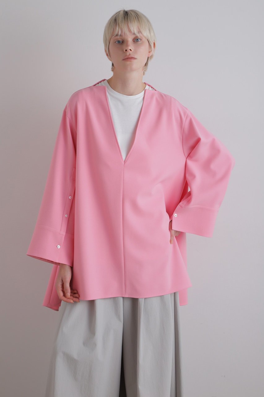 【ル フィル/LE PHIL】の2WAYダブルクロスブラウス 人気、トレンドファッション・服の通販 founy(ファニー) 　ファッション　Fashion　レディースファッション　Fashion for Women　トップス・カットソー　Cut & Sew Tops　シャツ・ブラウス・オフィスカジュアル　Elegant Blouses & Button-Ups　コンパクト　Compact, Small Size　スリーブ　Sleeve, Long Sleeve / Short Sleeve　バランス　Balance, Style Balance　リラックス　Relax, Relaxed Fit　ロング　Long, Long-Length　other-4|ID: prp329100004549209 ipo3291000000032883931