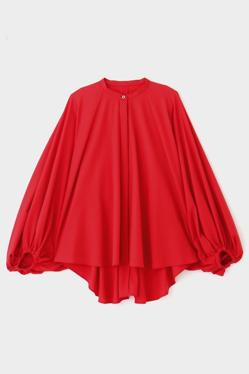 【ル フィル/LE PHIL】のドライウールブラウス インテリア・キッズ・メンズ・レディースファッション・服の通販 founy(ファニー) 　ファッション　Fashion　レディースファッション　WOMEN　トップス・カットソー　Tops/Tshirt　シャツ/ブラウス　Shirts/Blouses　ストレッチ　Stretch　スリーブ　Sleeve　フォルム　Form　ロング　Long　定番　Standard　レッド|ID: prp329100004549212 ipo3291000000032151543