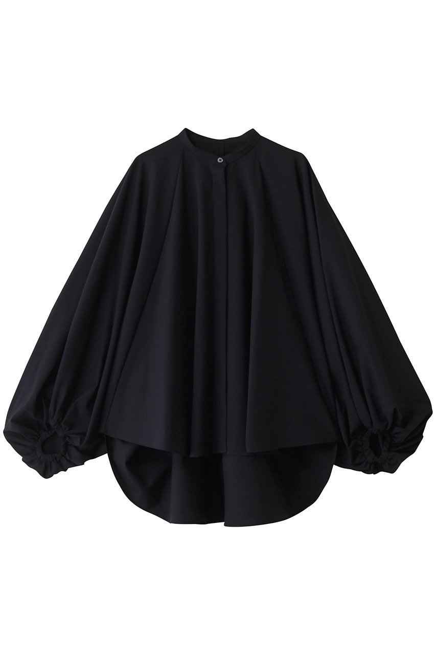 【ル フィル/LE PHIL】のドライウールブラウス インテリア・キッズ・メンズ・レディースファッション・服の通販 founy(ファニー) 　ファッション　Fashion　レディースファッション　WOMEN　トップス・カットソー　Tops/Tshirt　シャツ/ブラウス　Shirts/Blouses　ストレッチ　Stretch　スリーブ　Sleeve　フォルム　Form　ロング　Long　定番　Standard　ネイビー|ID: prp329100004549212 ipo3291000000032151544