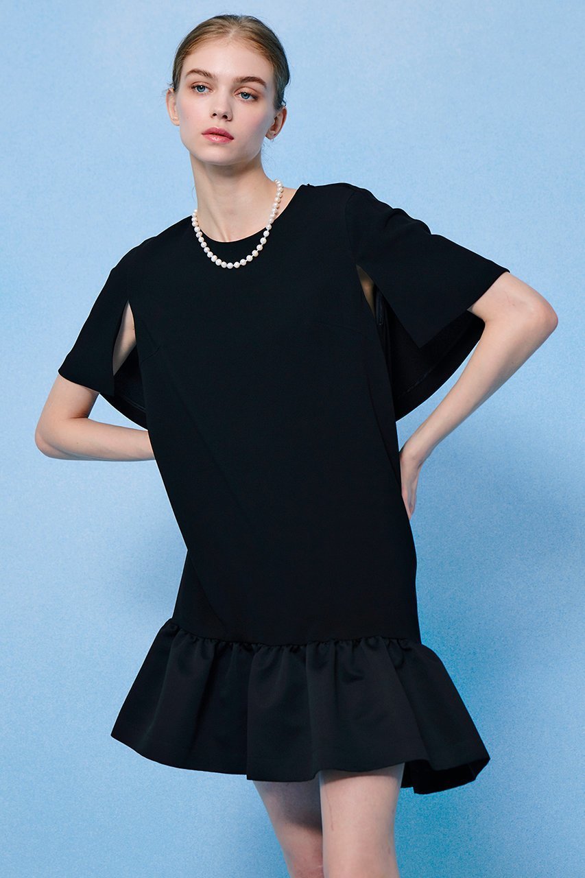 【アルアバイル/allureville】の【Loulou Willoughby】ケープドレス 人気、トレンドファッション・服の通販 founy(ファニー) 　ファッション　Fashion　レディースファッション　Fashion for Women　ワンピース　Dresses　フォーマル・パーティードレス・結婚式用ドレス　Elegant & Casual Dresses　チュニック　Tunic Tops & Dresses　ギャザー　Gathered, Ruffled　チュニック　Tunic, Long Top　ドッキング　Docking, Mixed Material　ドレス　Dress, One-Piece　フェミニン　Feminine, Girly　フリル　Frill, Ruffle　エレガント 上品　Elegant　再入荷　Restock / Back in Stock　other-7|ID: prp329100004550939 ipo3291000000032707319