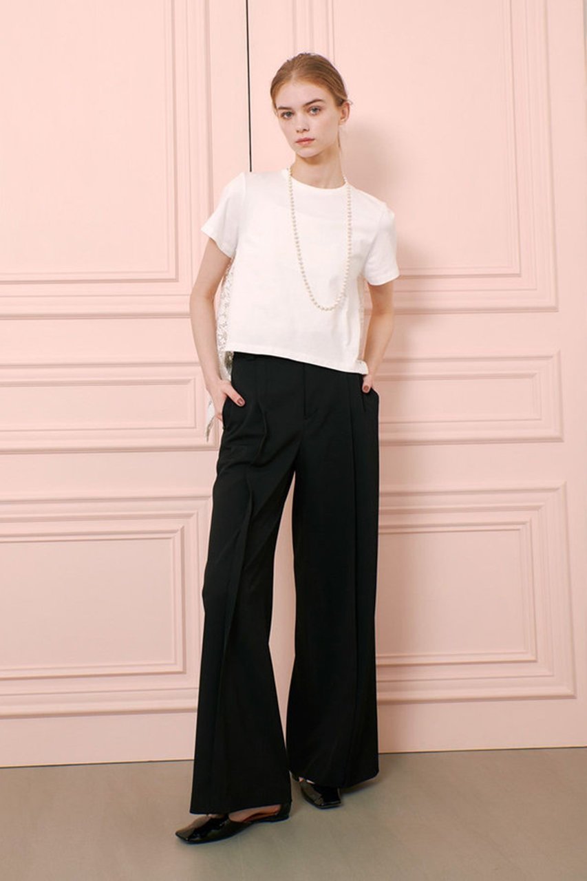 【アルアバイル/allureville】の【Loulou Willoughby】タックステッチワイドパンツ 人気、トレンドファッション・服の通販 founy(ファニー) 　ファッション　Fashion　レディースファッション　Fashion for Women　パンツ　Pants & Trousers　シンプル　Simple, Minimal　フロント　Front, Front Design　エレガント 上品　Elegant　定番　Standard, Basic Item　other-8|ID: prp329100004550940 ipo3291000000032807503