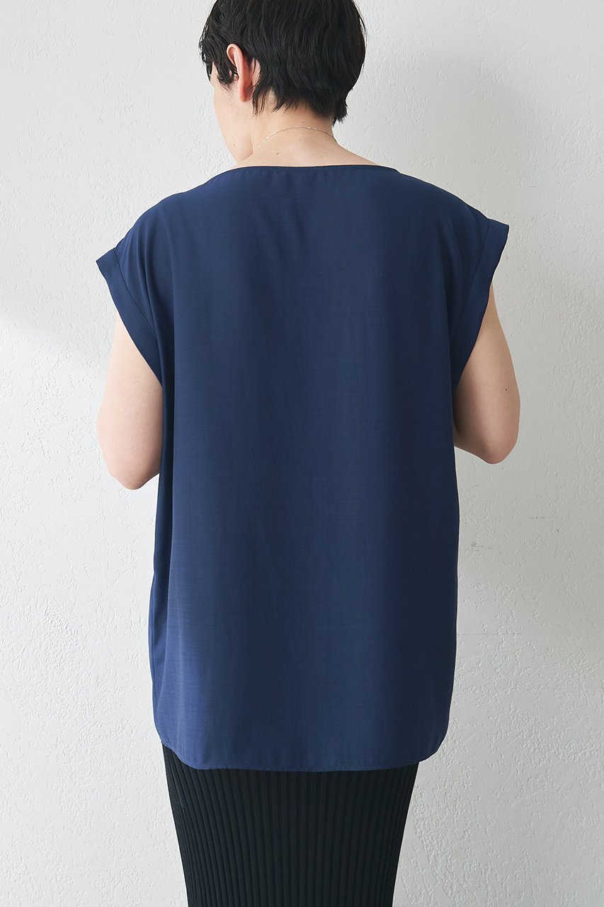 【ウィムガゼット/Whim Gazette】のサテンワッシャーノースリブラウス 人気、トレンドファッション・服の通販 founy(ファニー) 　ファッション　Fashion　レディースファッション　WOMEN　トップス・カットソー　Tops/Tshirt　キャミソール / ノースリーブ　No Sleeves　シャツ/ブラウス　Shirts/Blouses　サテン　Satin　スリーブ　Sleeve　ドレープ　Drape　ノースリーブ　No Sleeve　バランス　Balance　フレンチ　French　ボトム　Bottom　ポケット　Pocket　ワッシャー　Washer　NEW・新作・新着・新入荷　New Arrivals　other-4|ID: prp329100004550947 ipo3291000000032163652