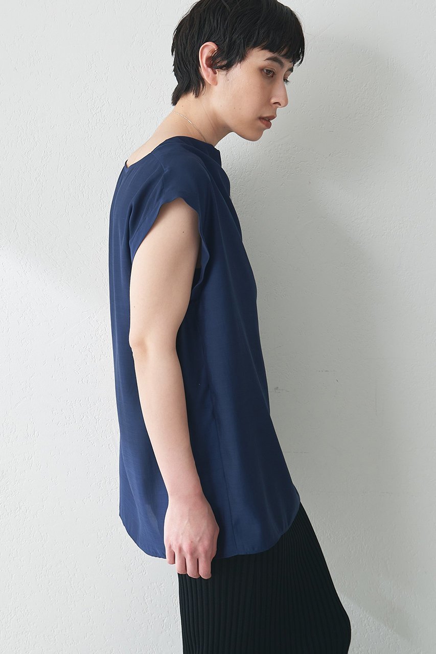 【ウィムガゼット/Whim Gazette】のサテンワッシャーノースリブラウス 人気、トレンドファッション・服の通販 founy(ファニー) 　ファッション　Fashion　レディースファッション　WOMEN　トップス・カットソー　Tops/Tshirt　キャミソール / ノースリーブ　No Sleeves　シャツ/ブラウス　Shirts/Blouses　サテン　Satin　スリーブ　Sleeve　ドレープ　Drape　ノースリーブ　No Sleeve　バランス　Balance　フレンチ　French　ボトム　Bottom　ポケット　Pocket　ワッシャー　Washer　NEW・新作・新着・新入荷　New Arrivals　other-5|ID: prp329100004550947 ipo3291000000032163653