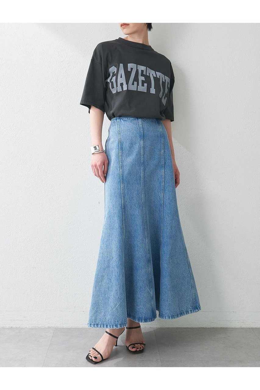 【ウィムガゼット/Whim Gazette】のフレアデニムスカート 人気、トレンドファッション・服の通販 founy(ファニー) 　ファッション　Fashion　レディースファッション　Fashion for Women　スカート　Skirts　デニムスカート・カジュアルスカート　Denim Skirts　ロングスカート　Long Skirts / Maxi & Midi Skirts　デニム　Denim, Jeans Material　ブリーチ　Bleach, Washed Finish　マーメイド　Mermaid, Fishtail Silhouette　ロング　Long, Long-Length　ヴィンテージ　Vintage Style　other-6|ID: prp329100004550949 ipo3291000000032163670