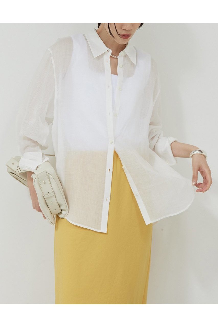 【ガリャルダガランテ/GALLARDAGALANTE】のラミーシャツ 人気、トレンドファッション・服の通販 founy(ファニー) 　ファッション　Fashion　レディースファッション　WOMEN　トップス・カットソー　Tops/Tshirt　シャツ/ブラウス　Shirts/Blouses　エレガント 上品　Elegant　スリーブ　Sleeve　ボトム　Bottom　ロング　Long　NEW・新作・新着・新入荷　New Arrivals　 other-1|ID: prp329100004550953 ipo3291000000032163696
