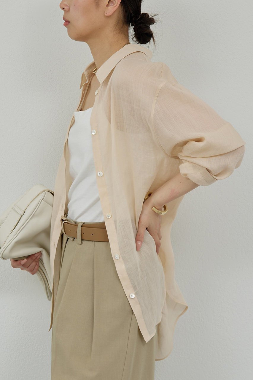 【ガリャルダガランテ/GALLARDAGALANTE】のラミーシャツ 人気、トレンドファッション・服の通販 founy(ファニー) 　ファッション　Fashion　レディースファッション　WOMEN　トップス・カットソー　Tops/Tshirt　シャツ/ブラウス　Shirts/Blouses　エレガント 上品　Elegant　スリーブ　Sleeve　ボトム　Bottom　ロング　Long　NEW・新作・新着・新入荷　New Arrivals　other-6|ID: prp329100004550953 ipo3291000000032163704