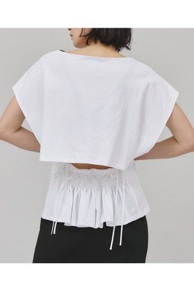 【カレンソロジー/Curensology】のバックシャーリングTシャツ 人気、トレンドファッション・服の通販 founy(ファニー) ファッション Fashion レディースファッション WOMEN トップス・カットソー Tops/Tshirt シャツ/ブラウス Shirts/Blouses ロング / Tシャツ T-Shirts カットソー Cut and Sewn なめらか Smooth コンパクト Compact シャーリング Shirring ショート Short スリーブ Sleeve プレーン Plane NEW・新作・新着・新入荷 New Arrivals 日本製 Made In Japan |ID:prp329100004550956