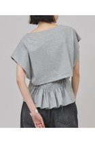 【カレンソロジー/Curensology】のバックシャーリングTシャツ 人気、トレンドファッション・服の通販 founy(ファニー) ファッション Fashion レディースファッション WOMEN トップス・カットソー Tops/Tshirt シャツ/ブラウス Shirts/Blouses ロング / Tシャツ T-Shirts カットソー Cut and Sewn なめらか Smooth コンパクト Compact シャーリング Shirring ショート Short スリーブ Sleeve プレーン Plane NEW・新作・新着・新入荷 New Arrivals 日本製 Made In Japan thumbnail グレー|ID: prp329100004550956 ipo3291000000032163728